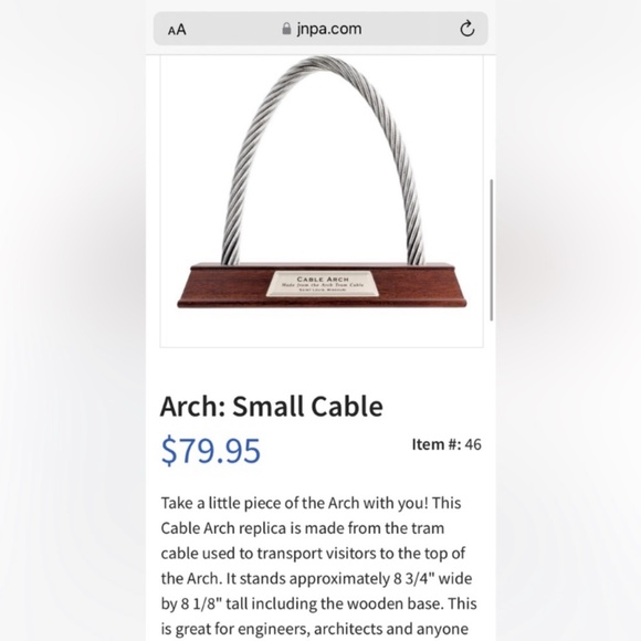 Cable Arch made from the Arch Tram Cable—St. Louis, MO - Picture 6 of 9